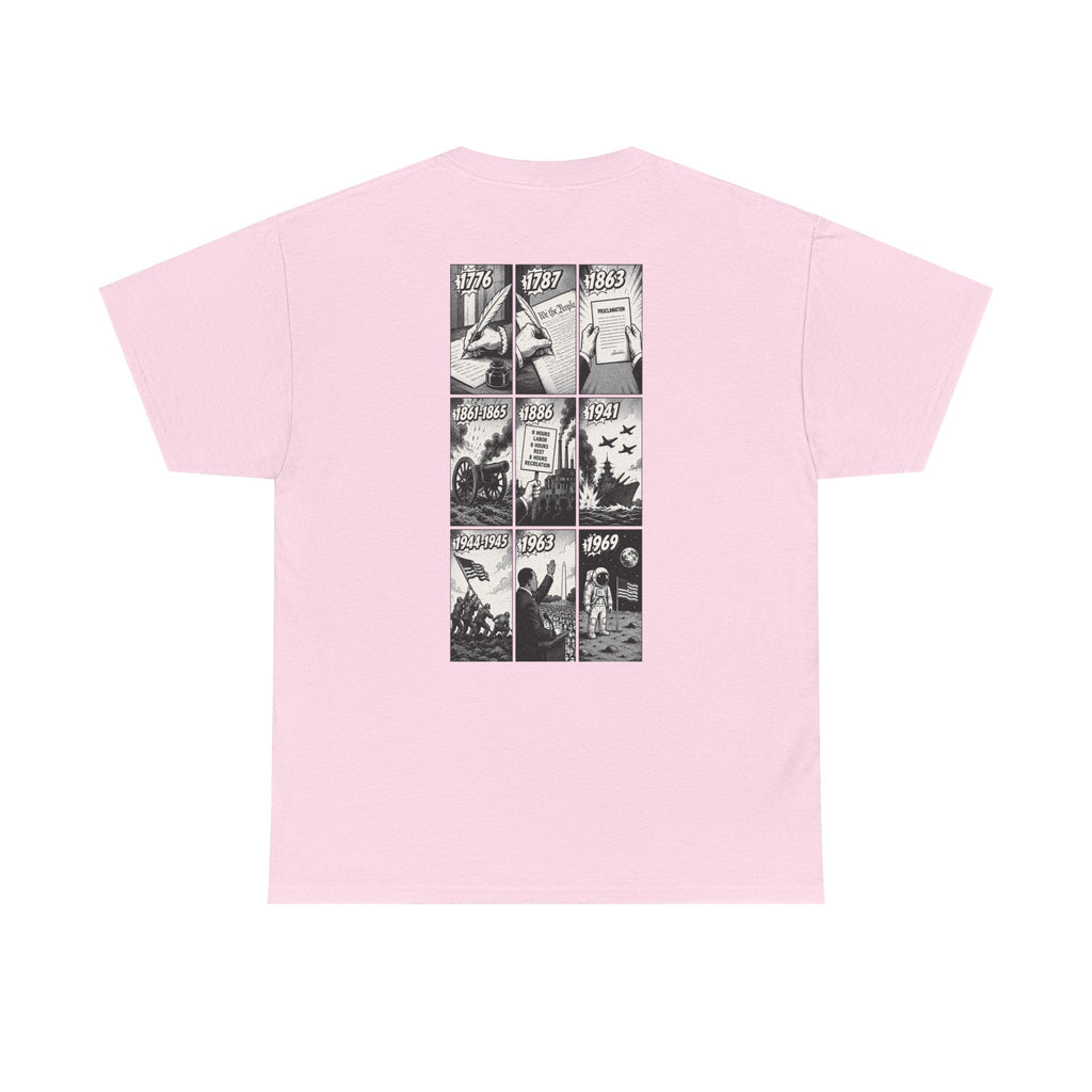 America Comic Book History T-Shirt Printify