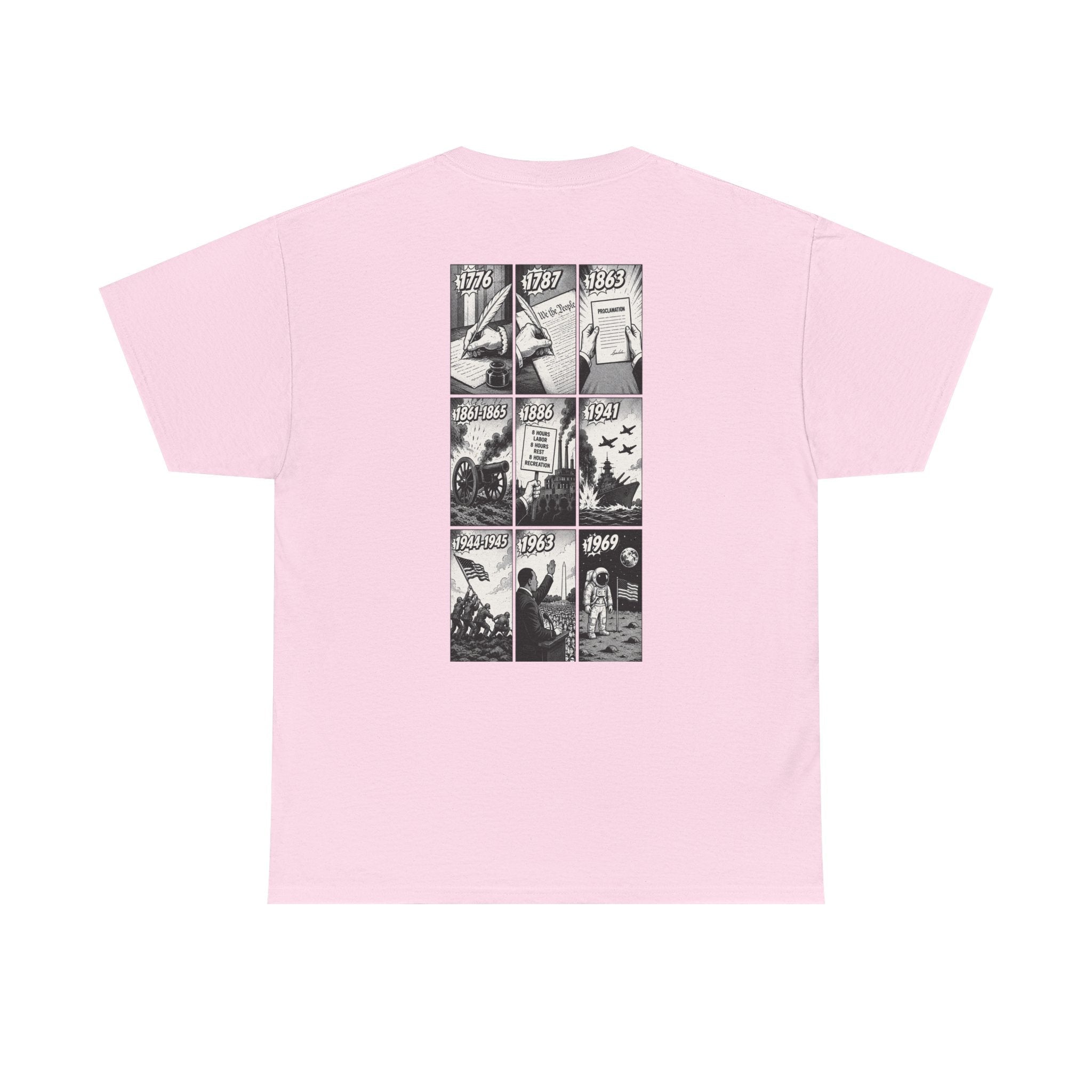America Comic Book History T-Shirt Printify