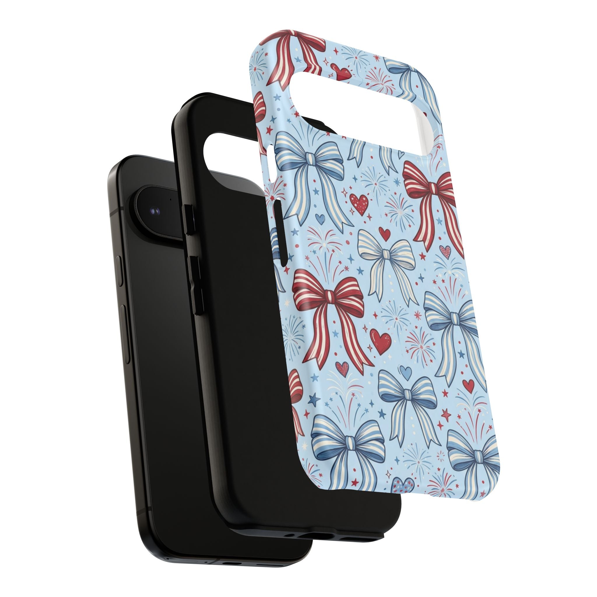 Patriotic Coquette Bows & Fireworks Phone Case Printify