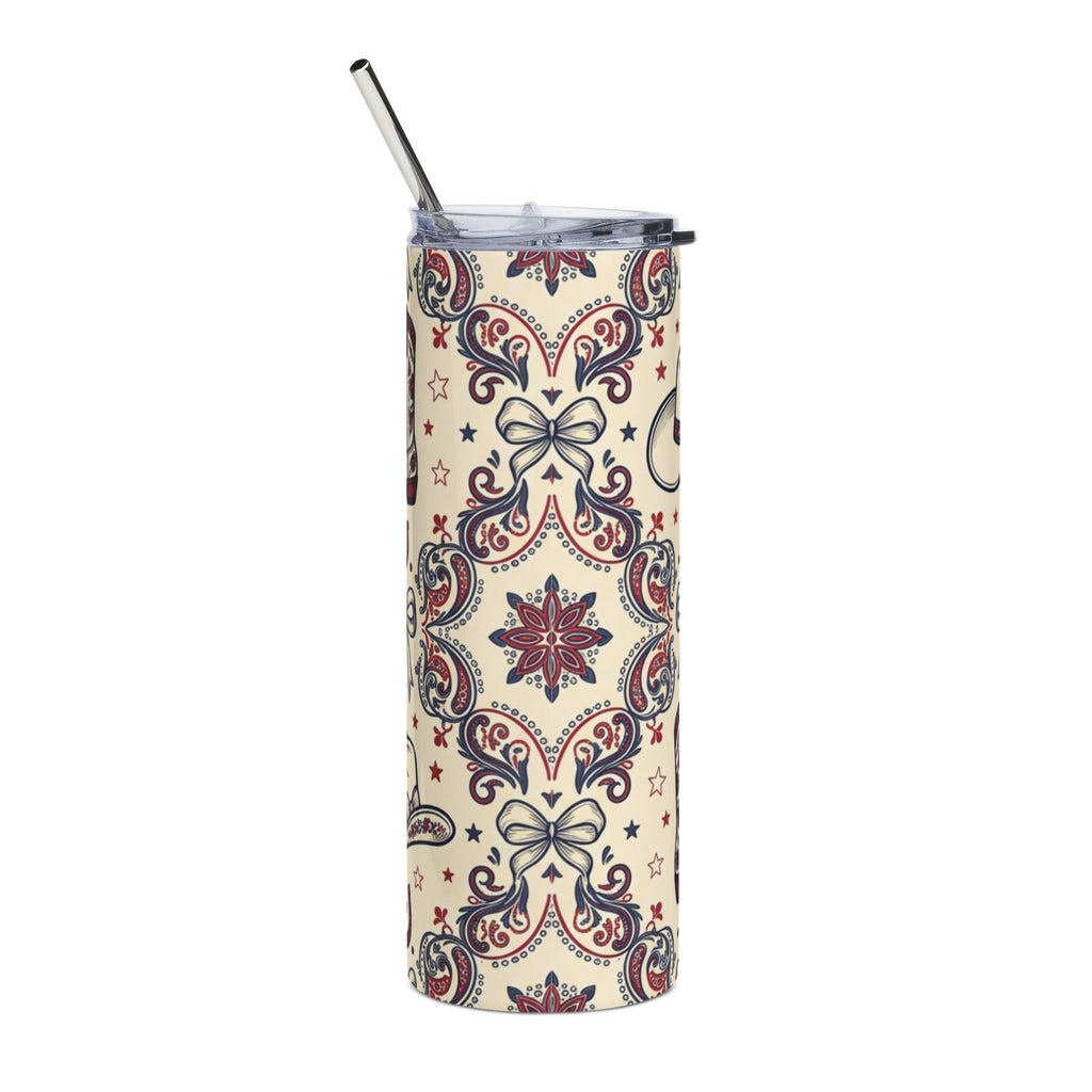 Cowgirl Americana 20oz Stainless Steel Tumbler Printify