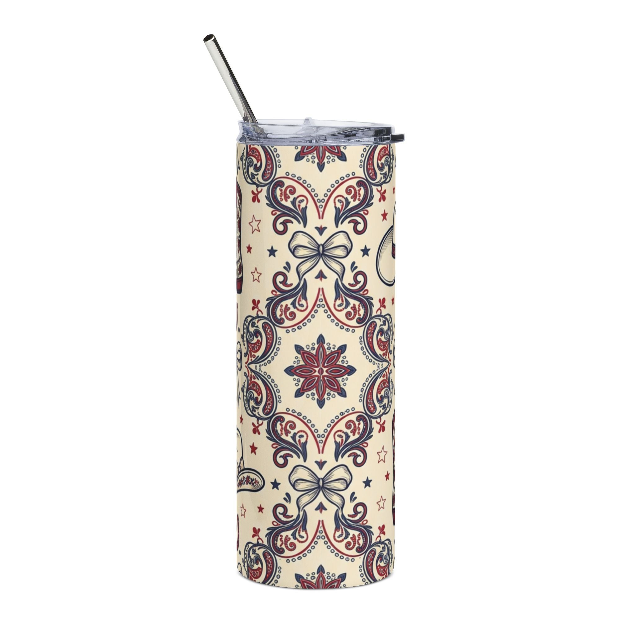 Cowgirl Americana 20oz Stainless Steel Tumbler Printify