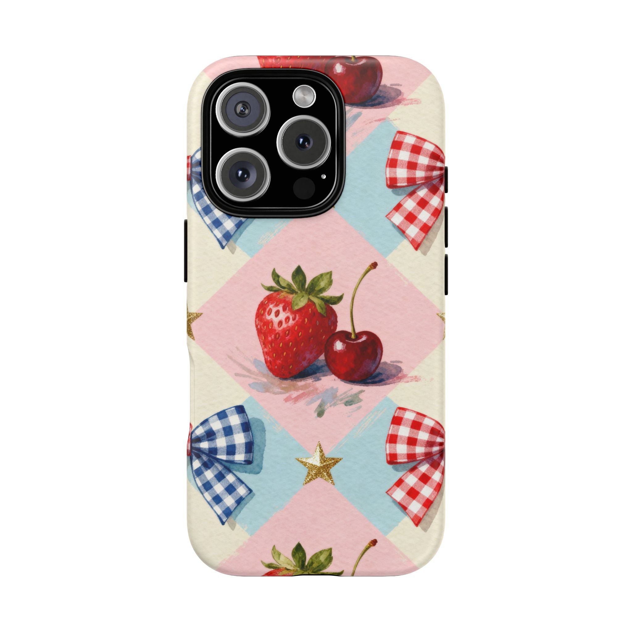 Americana Coquette Cherry Picnic Phone Case Printify