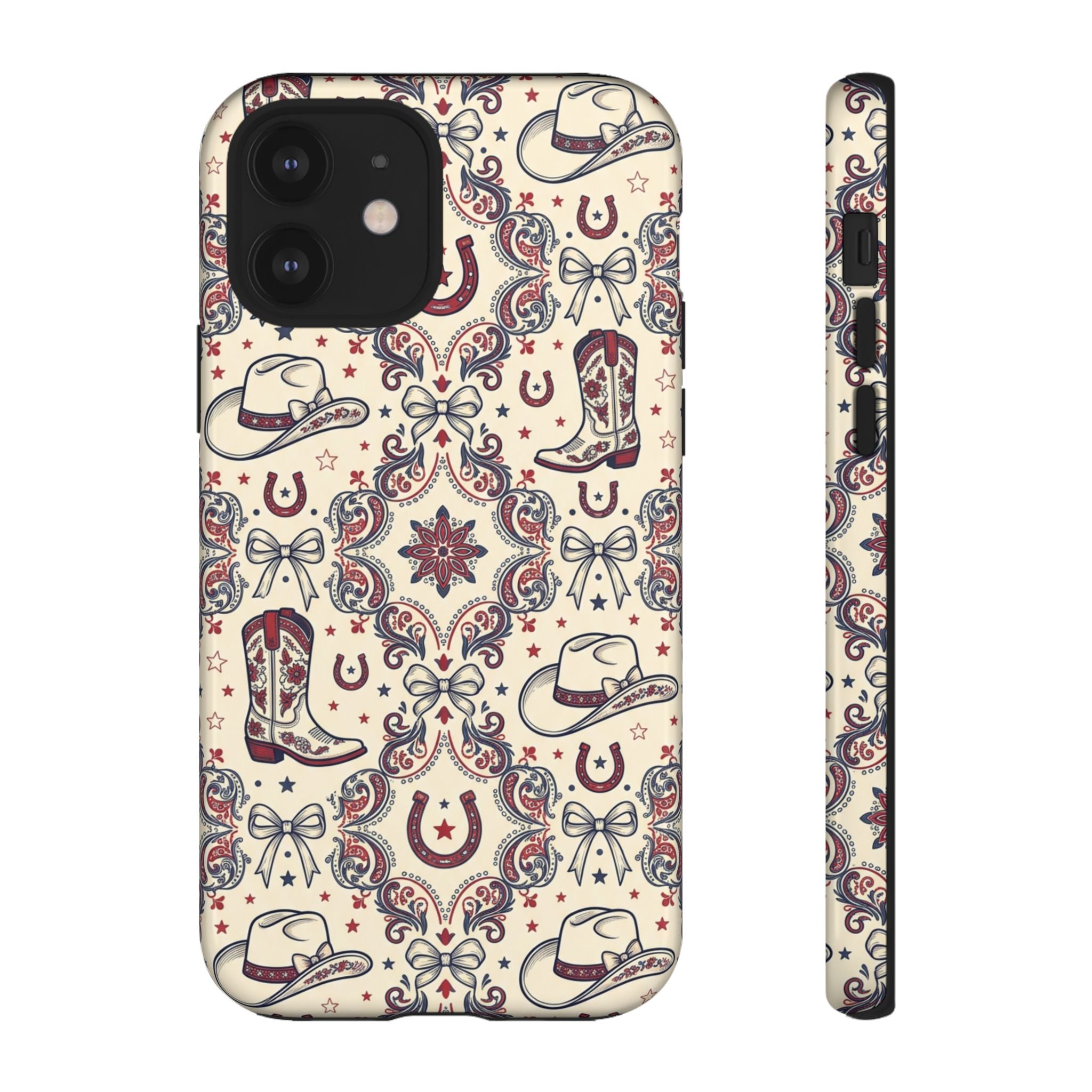 Americana Cowgirl Coquette Phone Case Printify