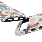 Patriotic Coquette Bows Phone Case – Americana Ribbon & Fireworks Design Printify