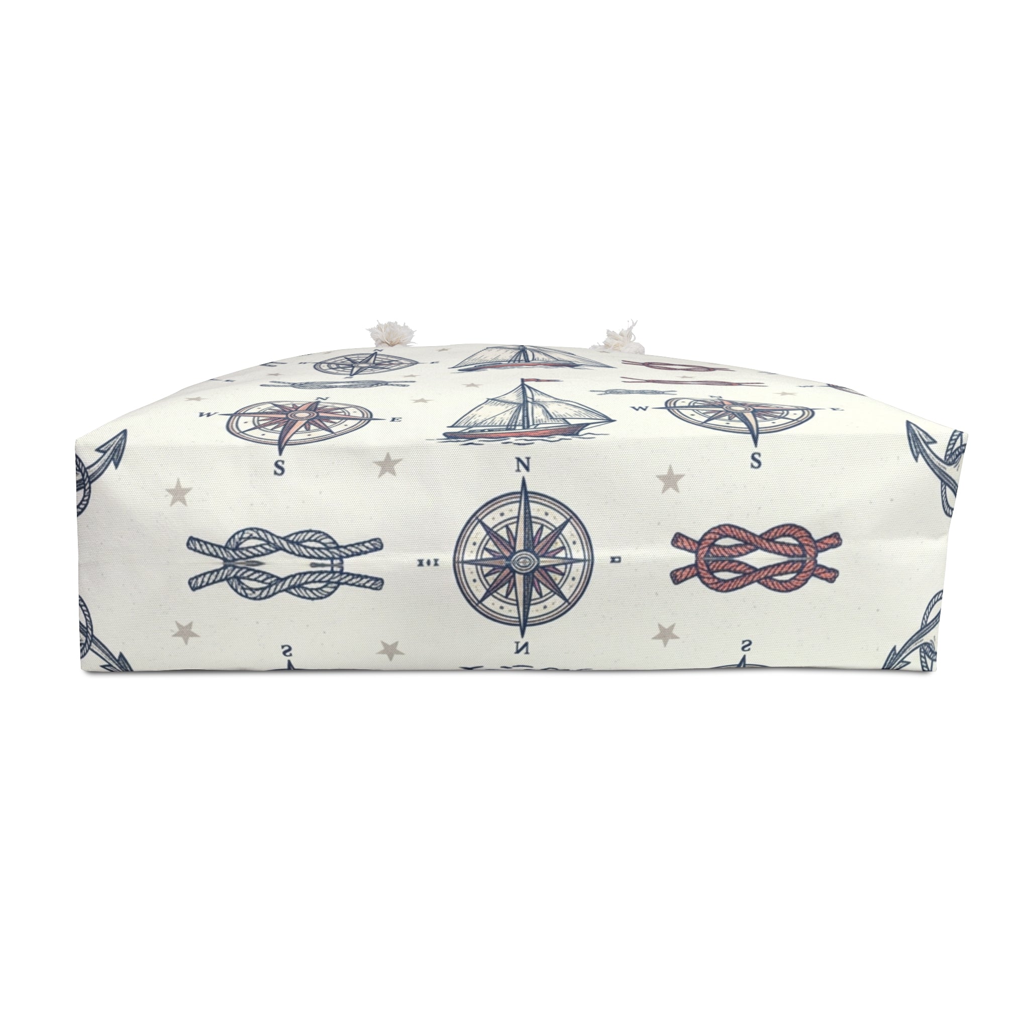 Nautical Compass & Sailboat Weekender Tote Printify