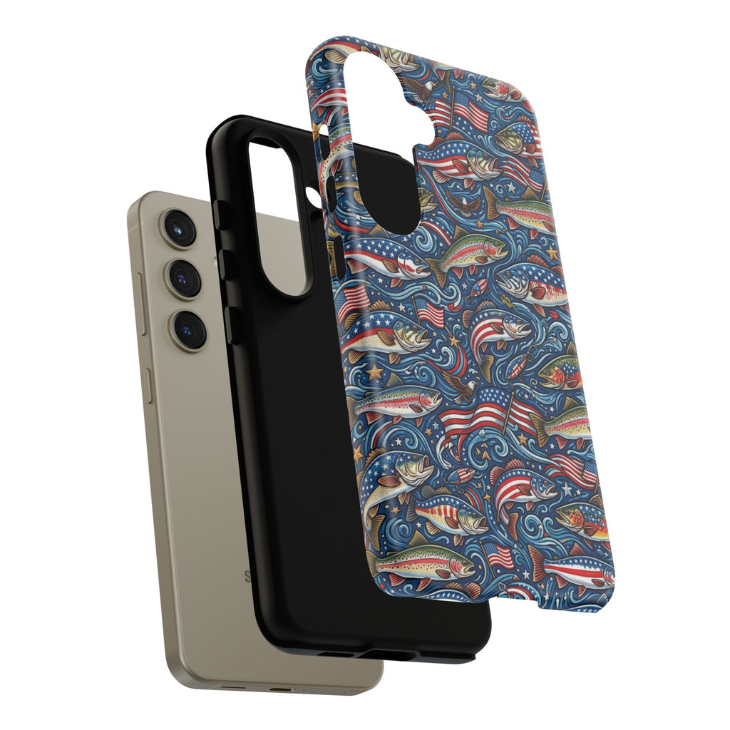Patriotic Fishing Waters Phone Case Printify