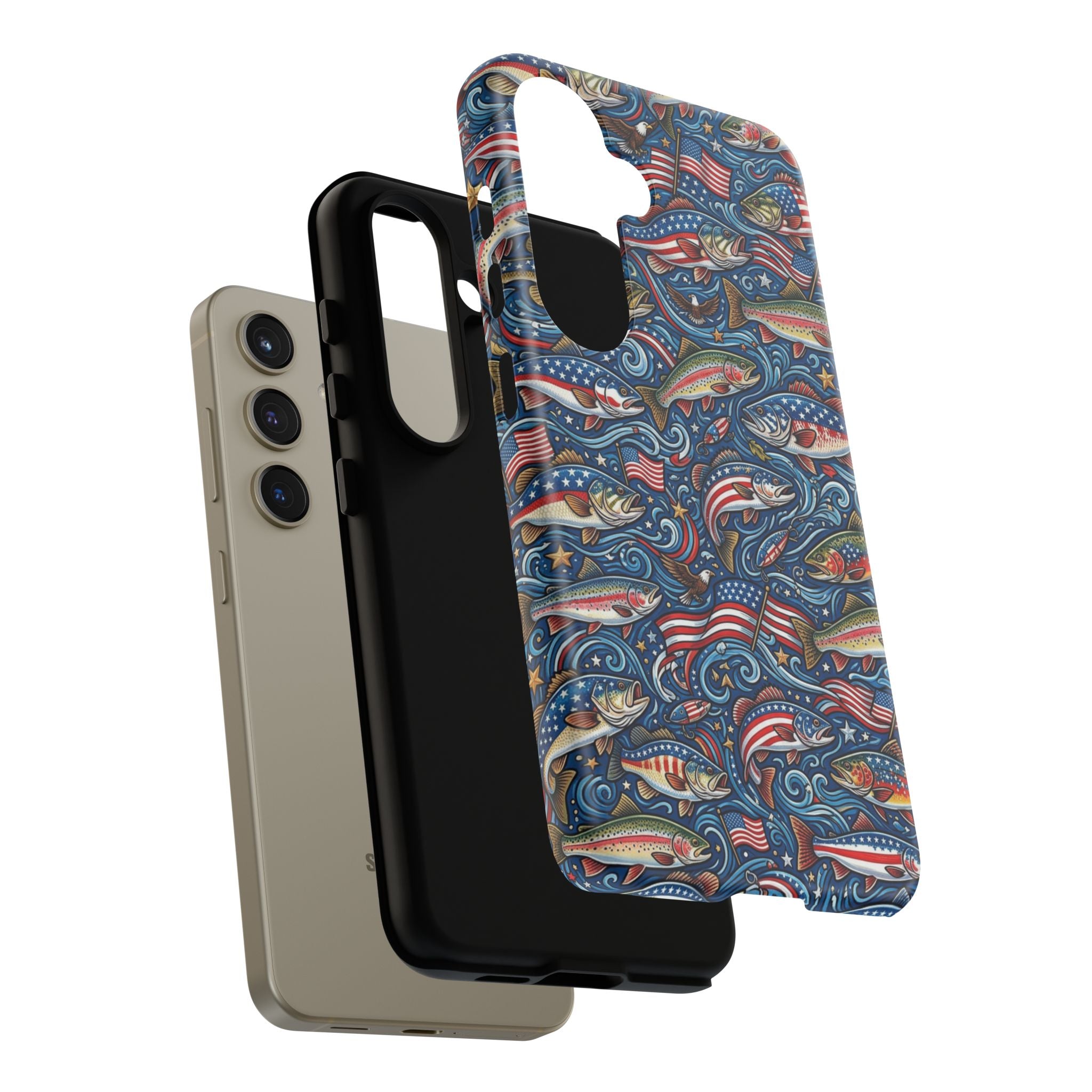 Patriotic Fishing Waters Phone Case Printify