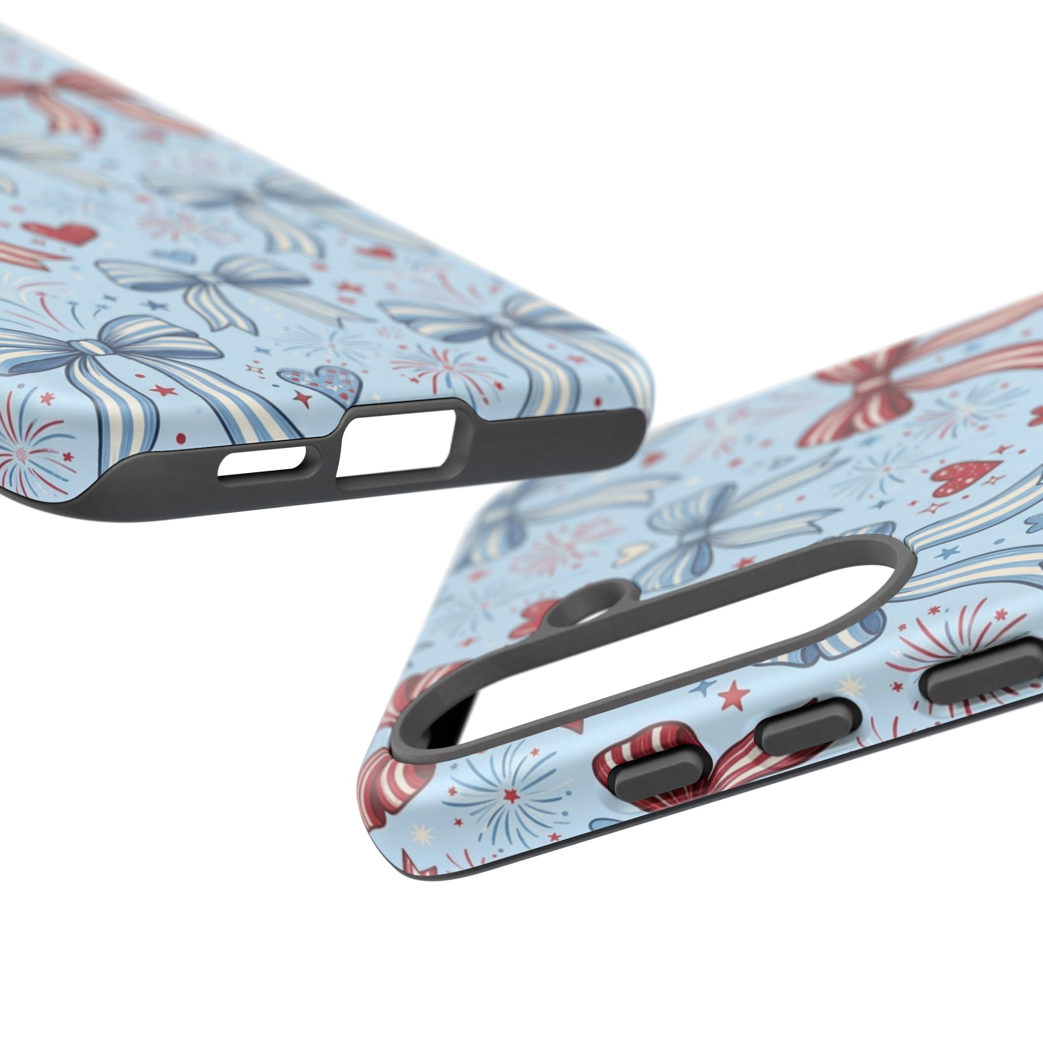 Patriotic Coquette Bows & Fireworks Phone Case Printify
