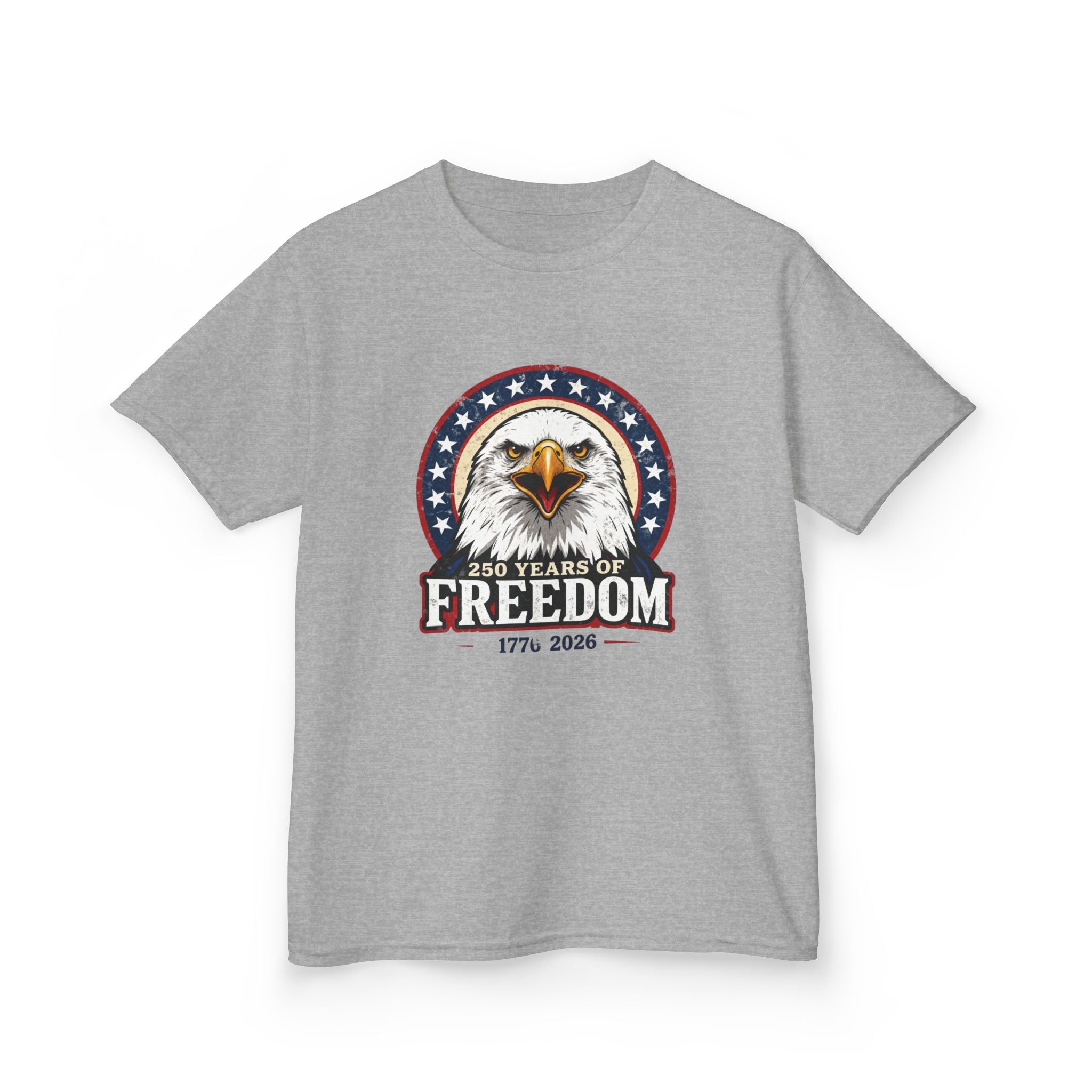 Patriotic Bald Eagle Kids Tee — Freedom Eagle T-Shirt Printify