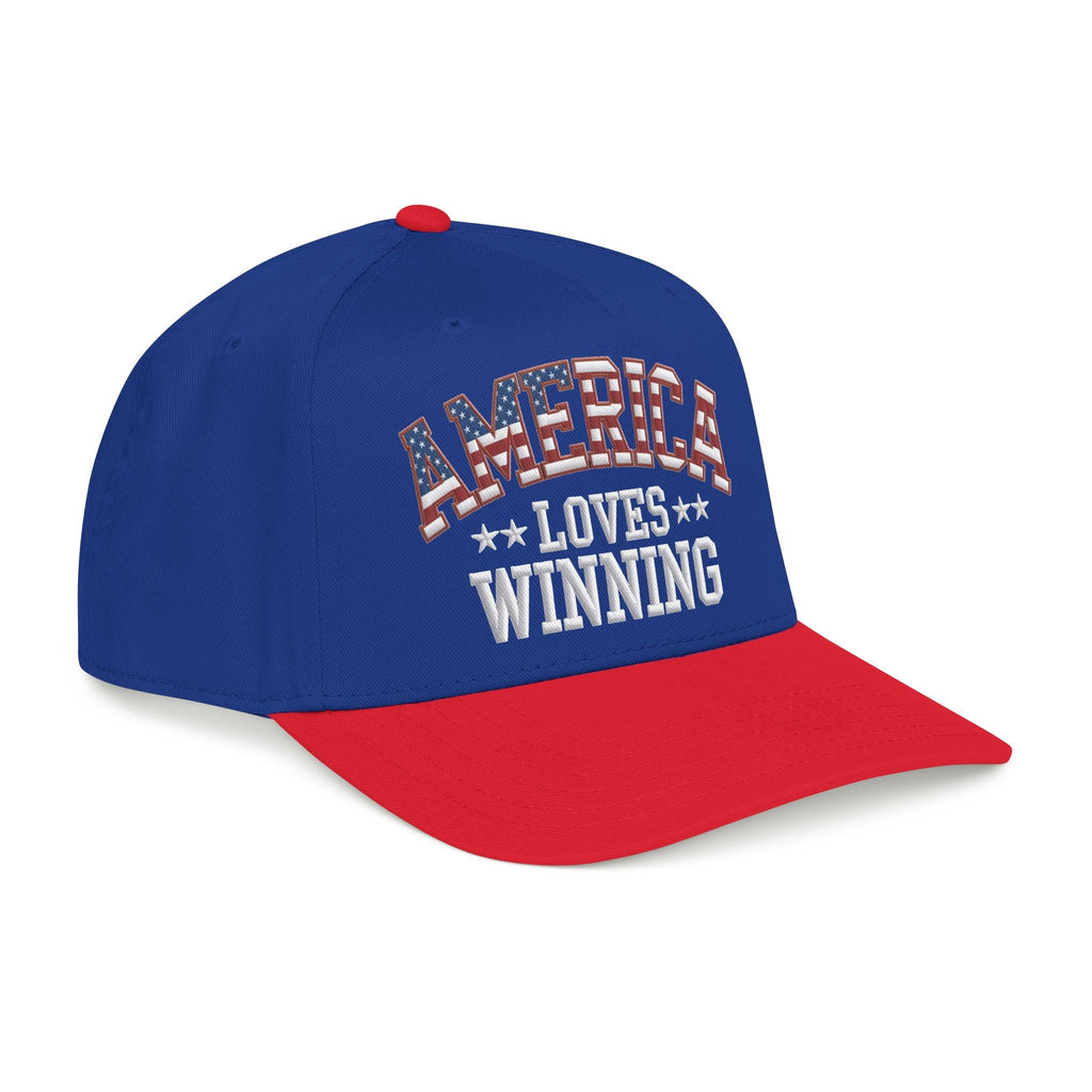 America Loves Winning Patriotic Hat – American Flag Cap
