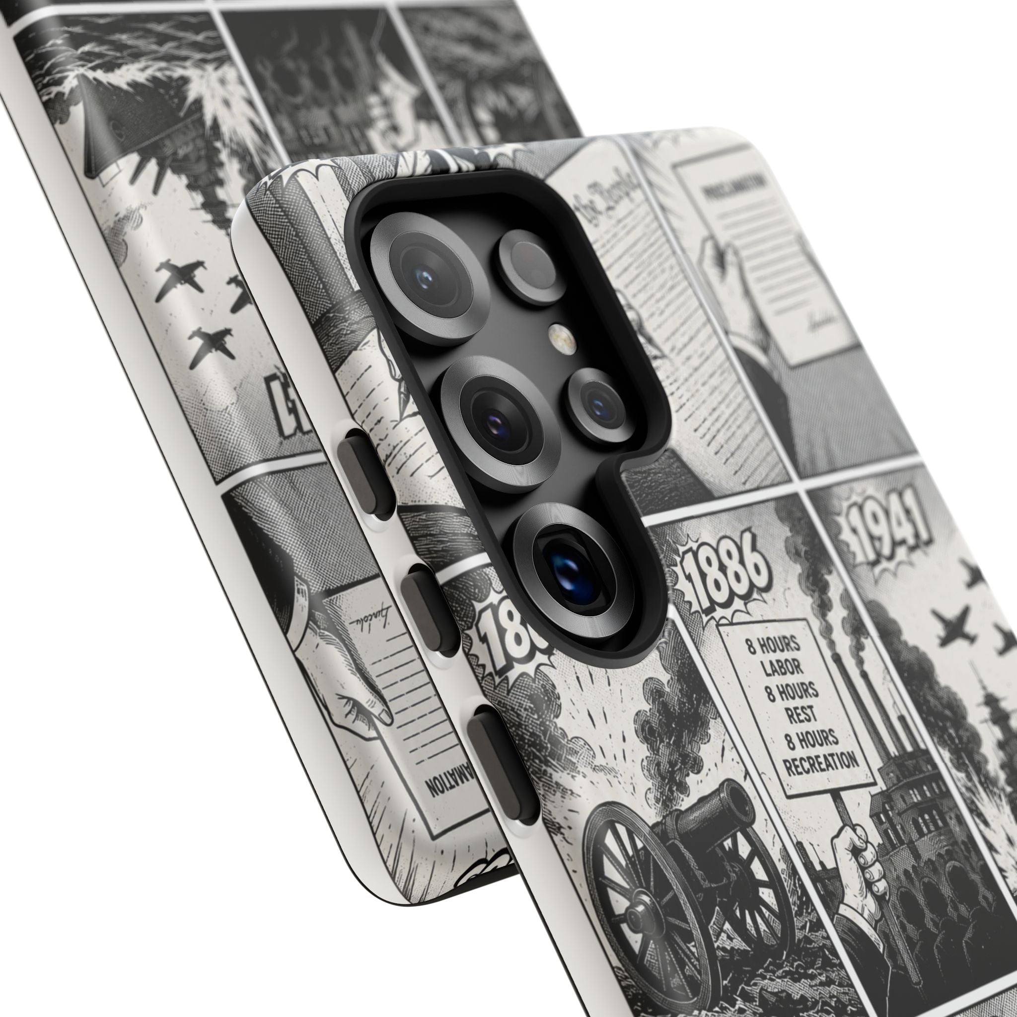 America Through the Ages Comic History Phone Case Printify