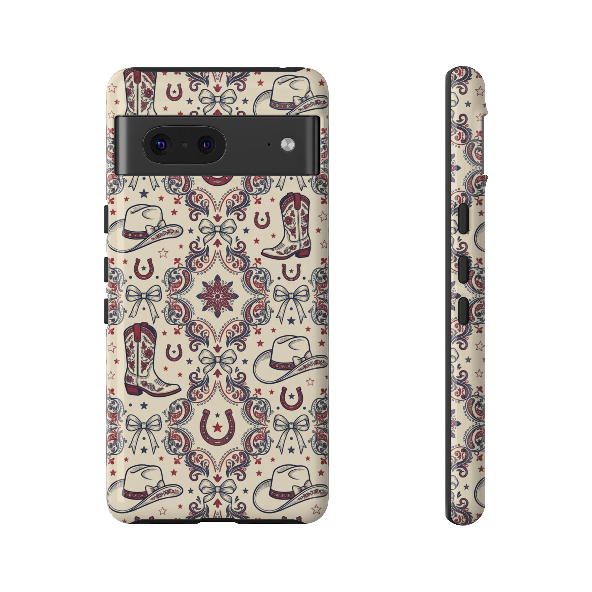 Americana Cowgirl Coquette Phone Case Printify