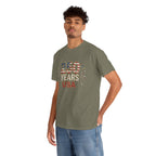 "250 YEARS" Patriotic Unisex Cotton T-Shirt – Gildan 5000 Heavy Tee