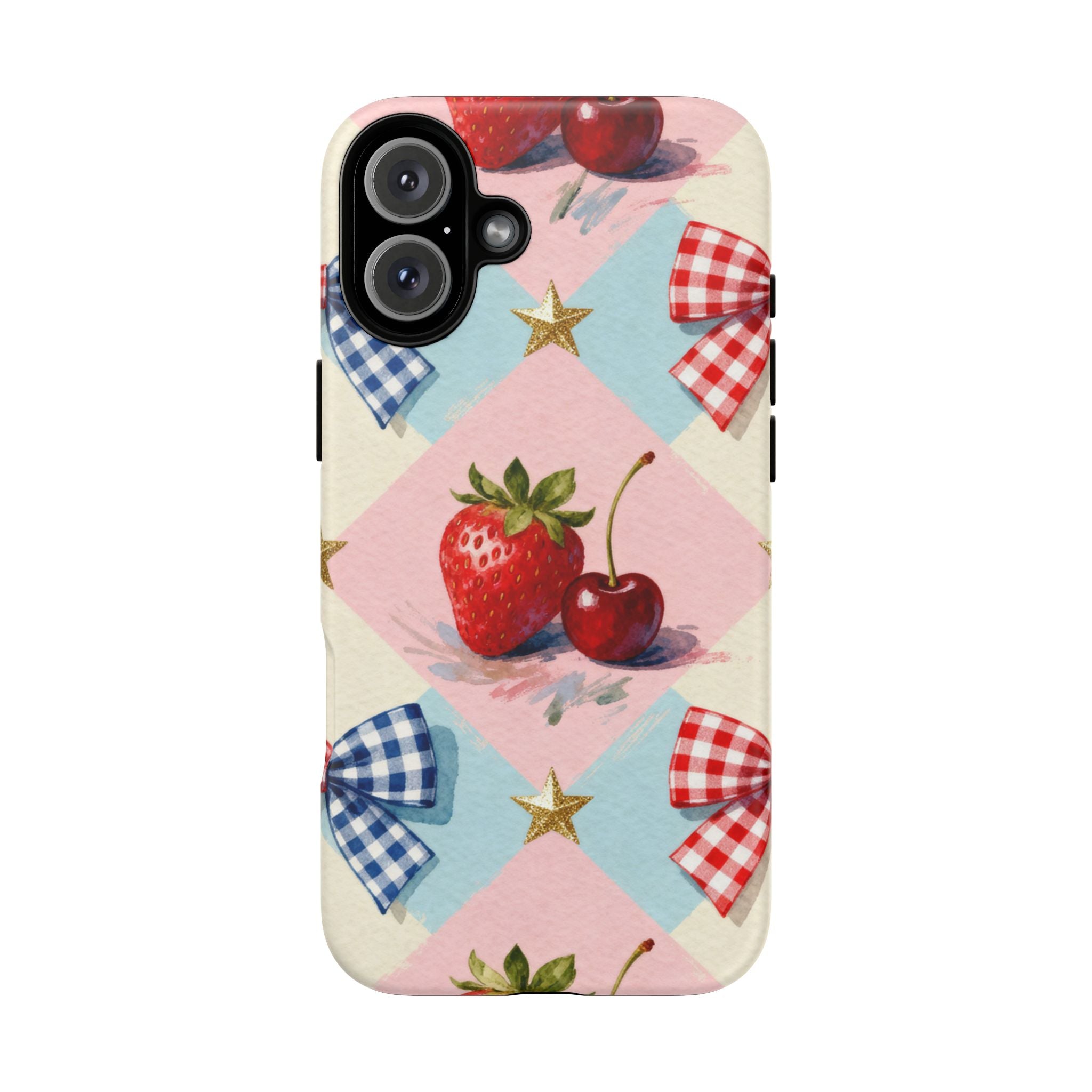 Americana Coquette Cherry Picnic Phone Case Printify