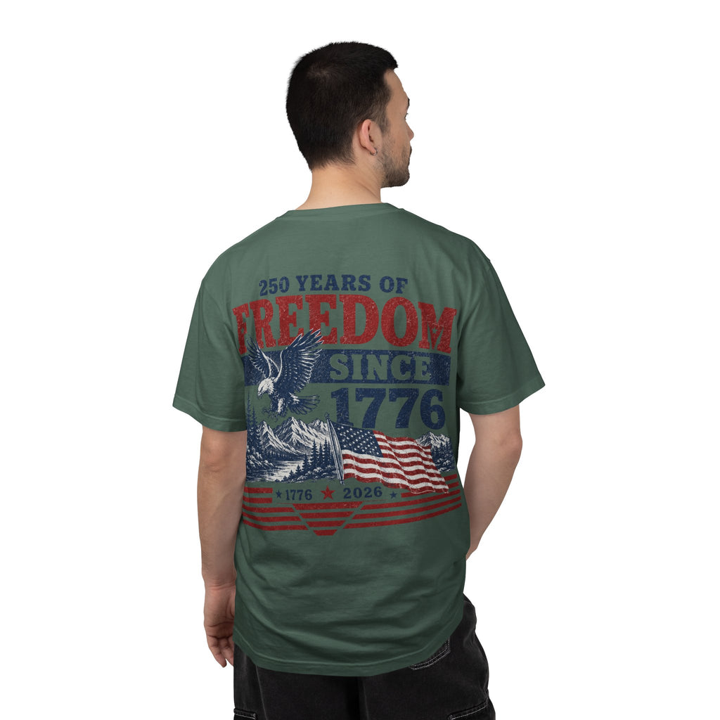 Freedom Since 1776 T-Shirt — 250 Years of American Pride Graphic Tee Printify