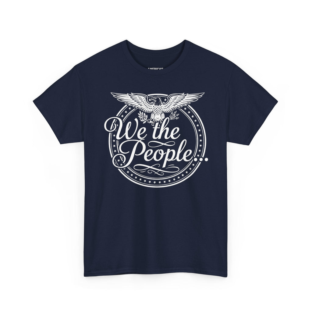We The People Patriotic Seal T-Shirt – Unisex Heavy Cotton Tee Printify
