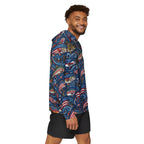 Patriot Angler Performance Hoodie – All-American Fishing Hooded Sun Shirt Printify