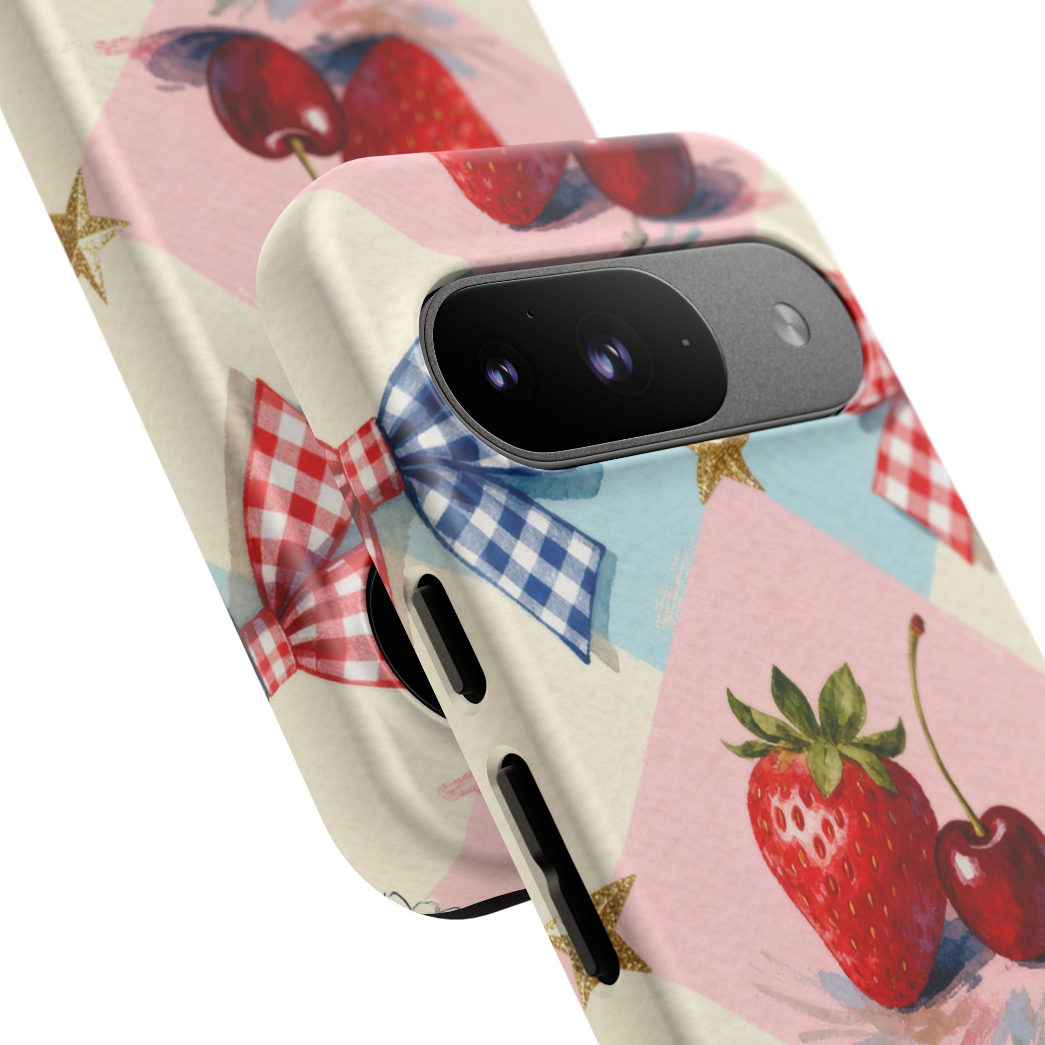 Americana Coquette Cherry Picnic Phone Case Printify