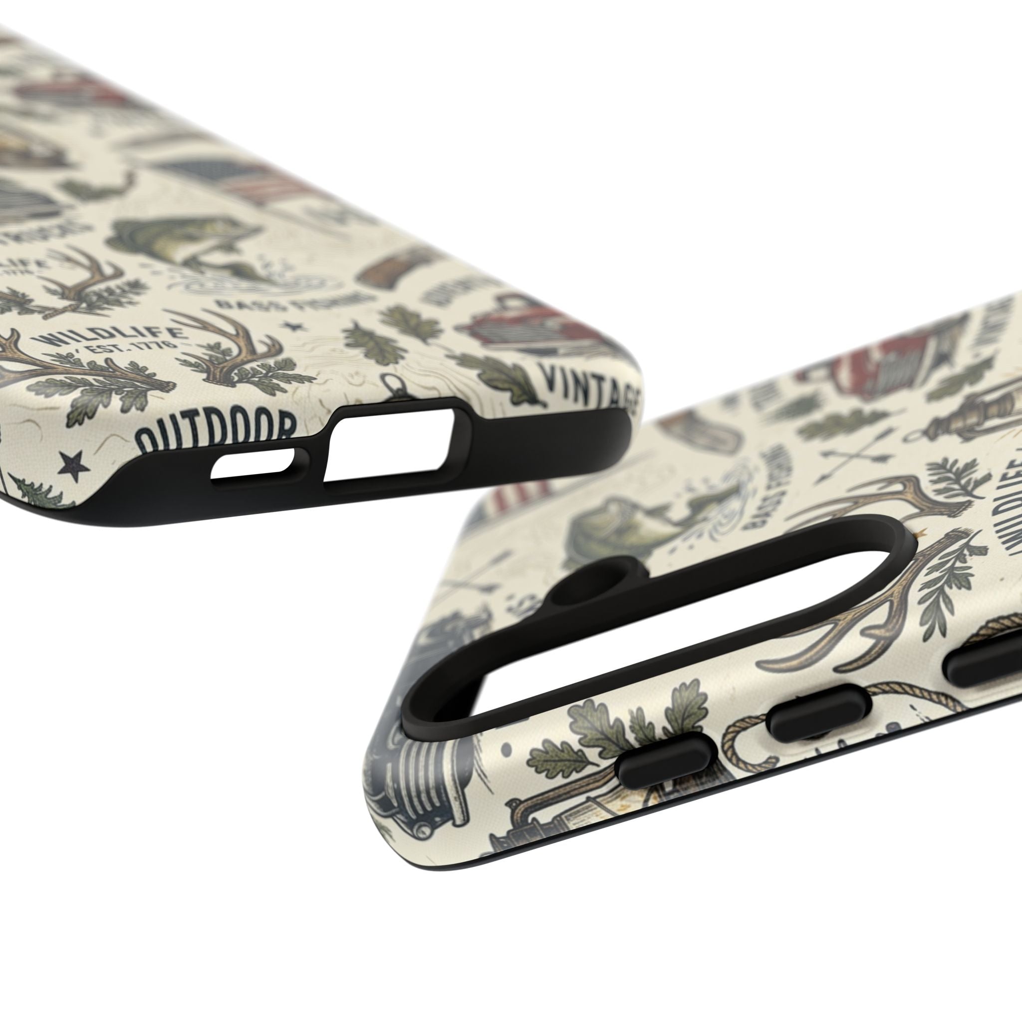 Patriotic Outdoors Phone Case – Bass Fishing & Vintage Americana Case Printify