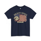 God Bless America 1776 Patriotic T-Shirt – Vintage Eagle Flag USA Tee