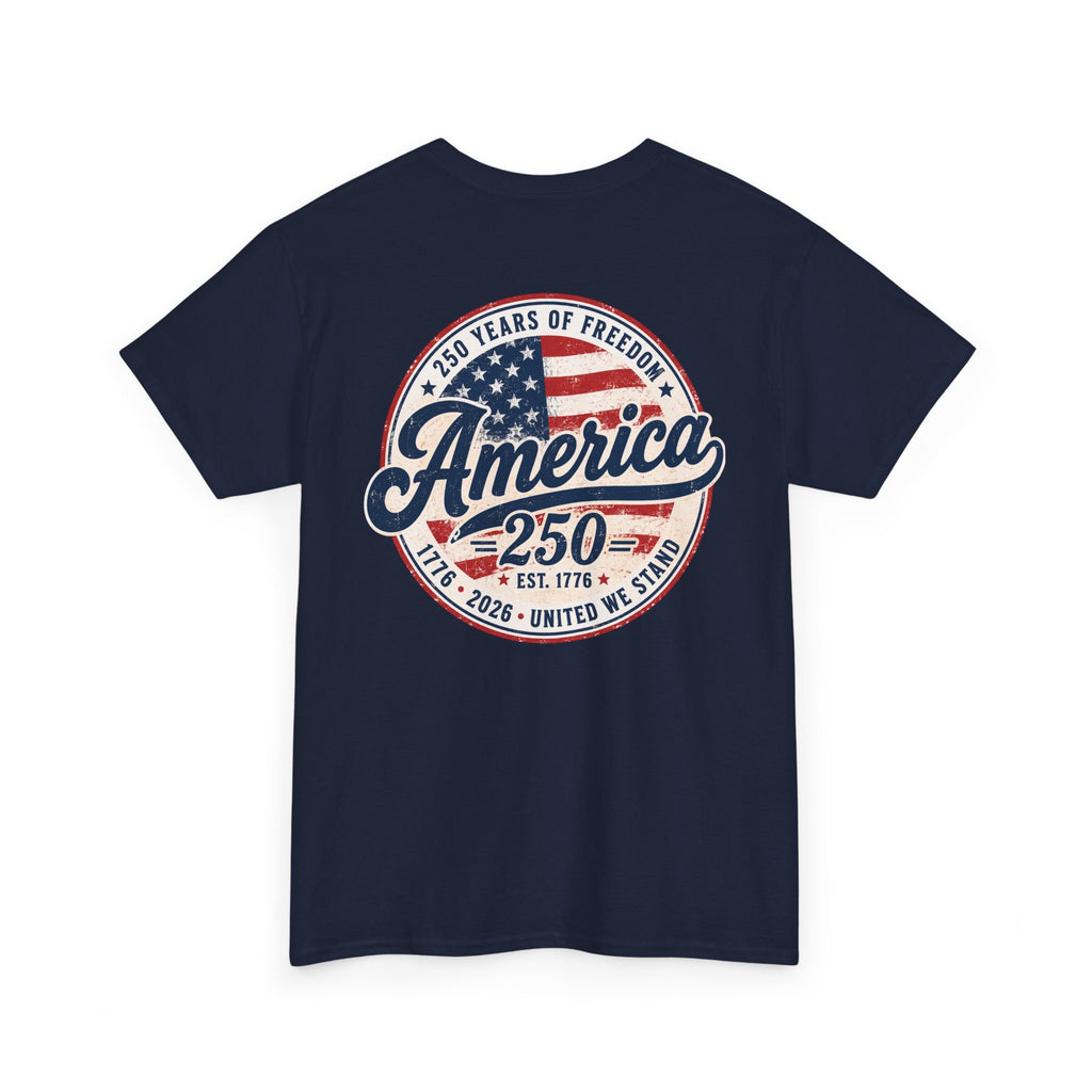 America 250 Anniversary Tee — Patriotic 250 Years of Freedom T-Shirt Printify