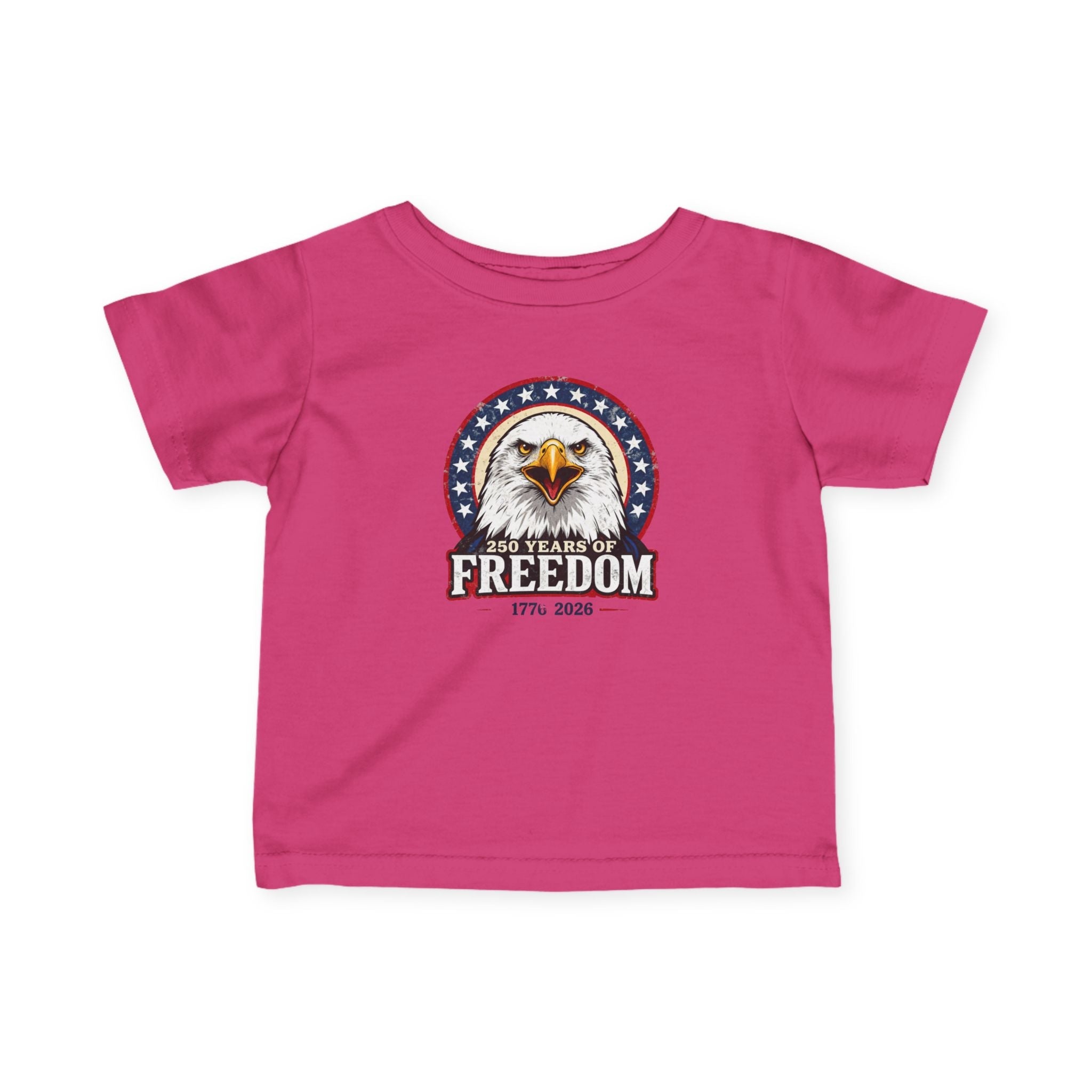 Patriotic Bald Eagle Infant Tee — Freedom Eagle Baby Shirt Printify