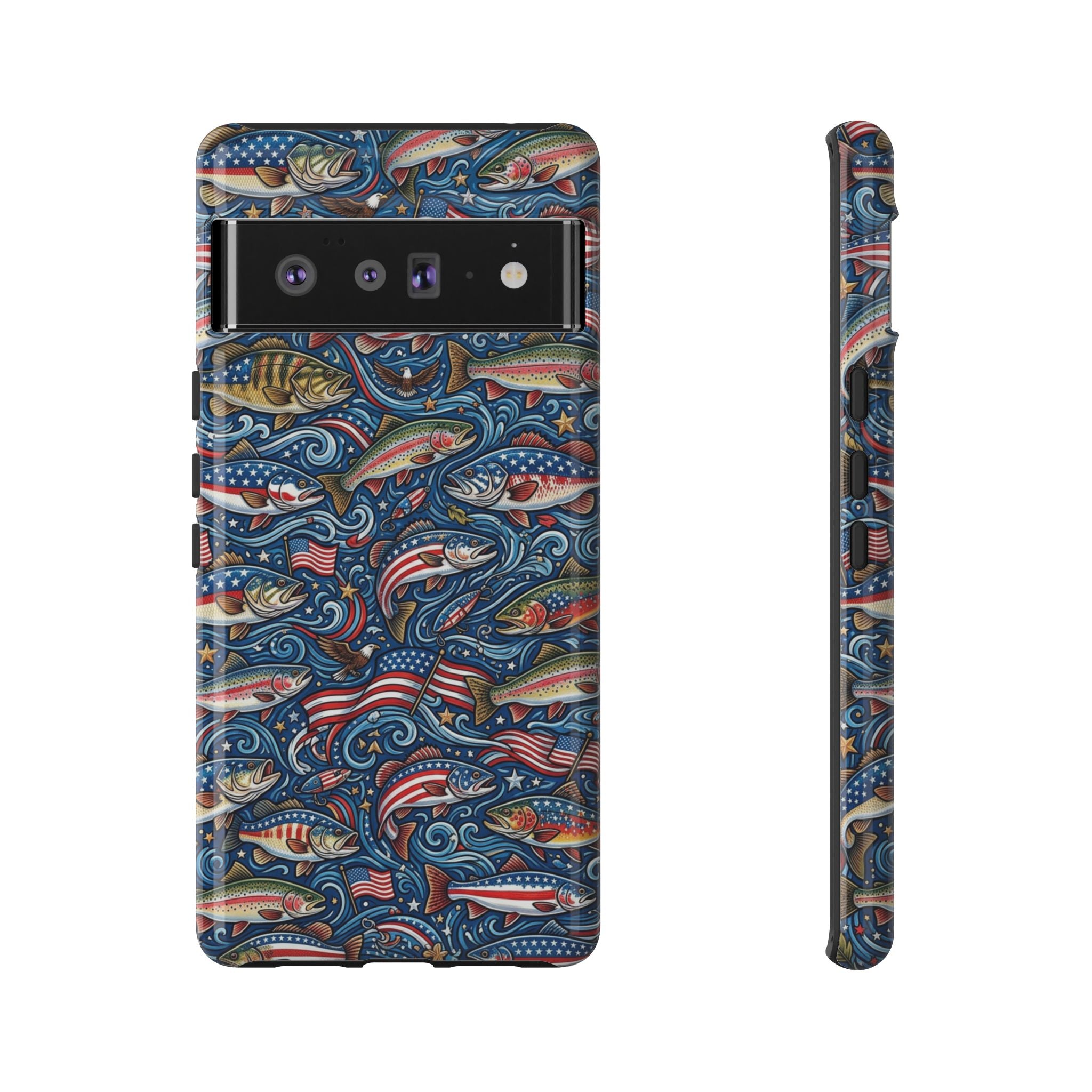 Patriotic Fishing Waters Phone Case Printify