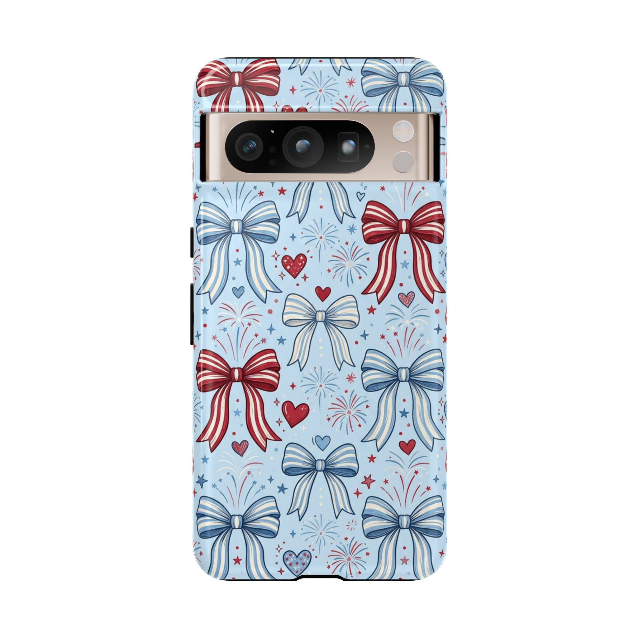 Patriotic Coquette Bows & Fireworks Phone Case Printify
