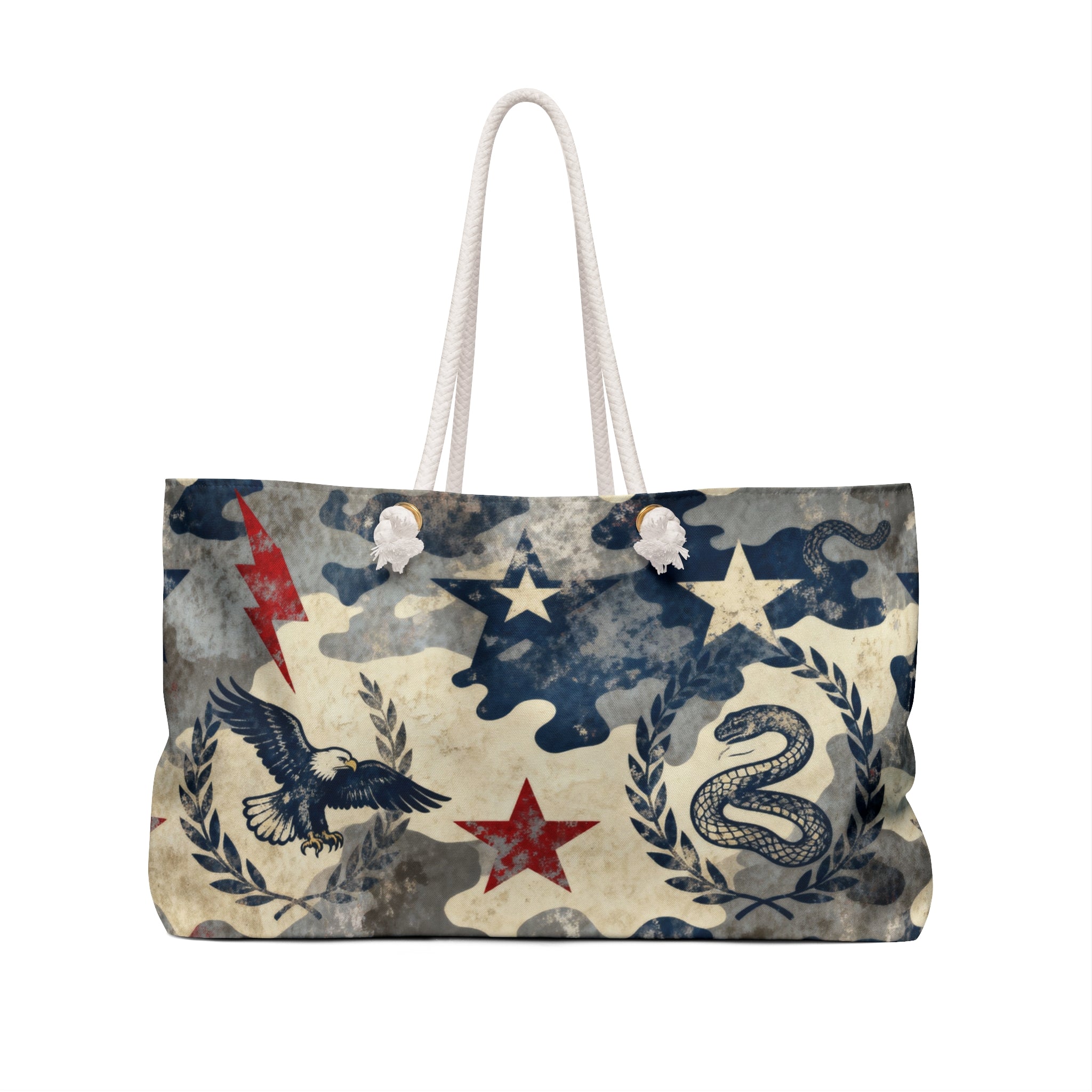 Patriot Wilderness Camo Weekender Tote Printify