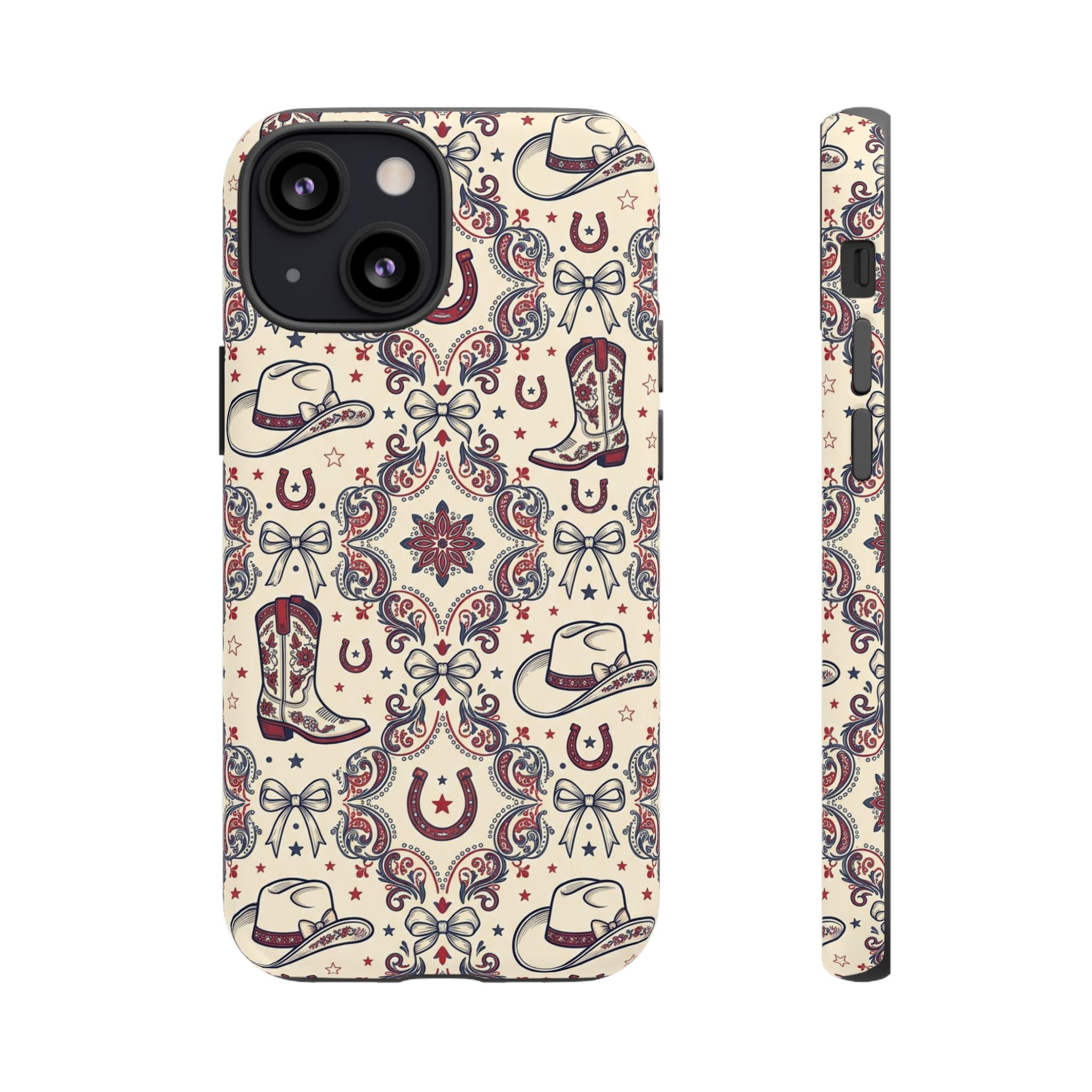 Americana Cowgirl Coquette Phone Case Printify