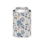 Coastal Americana Hydrangea Can Cooler Printify