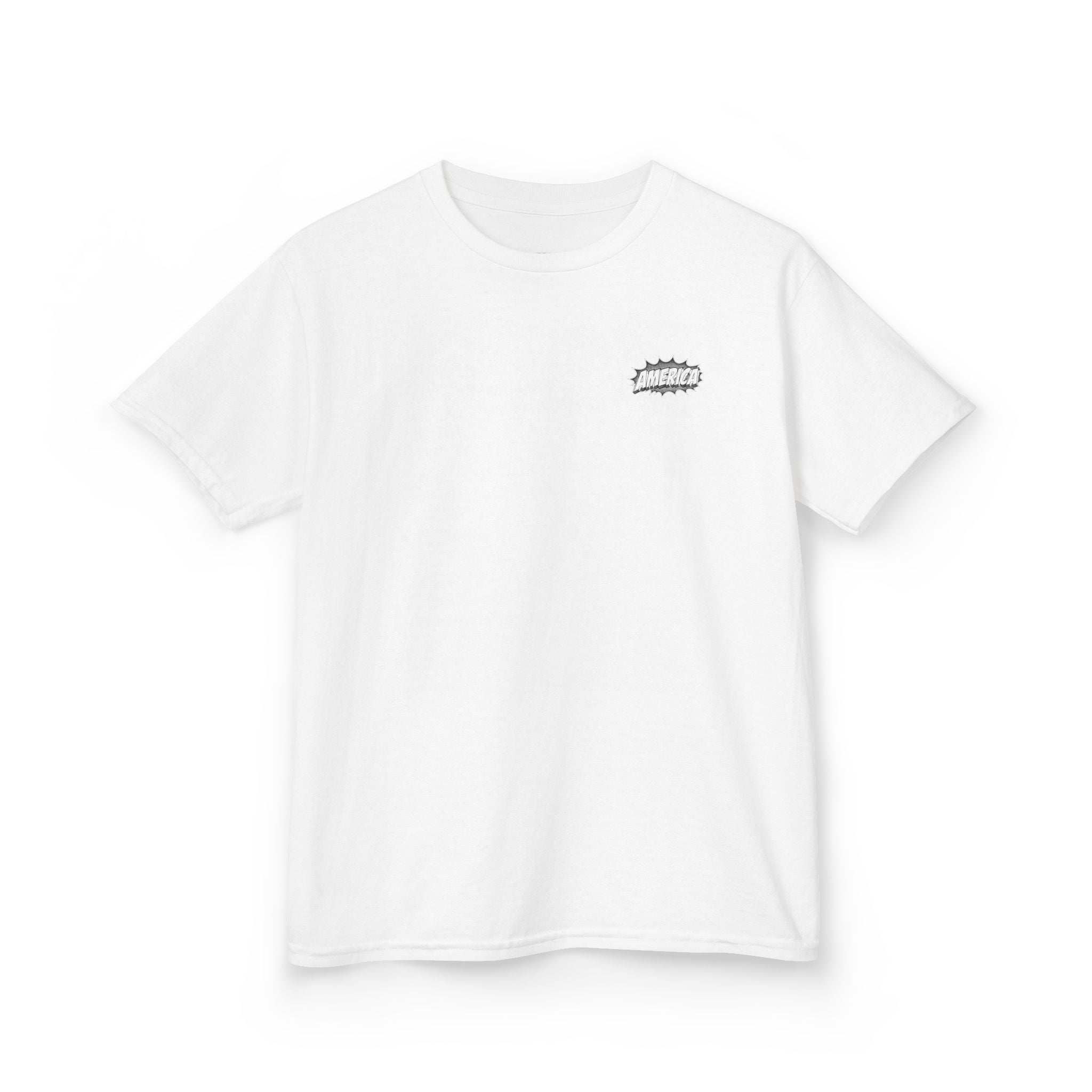 America Comic Book History Kids Tee Printify