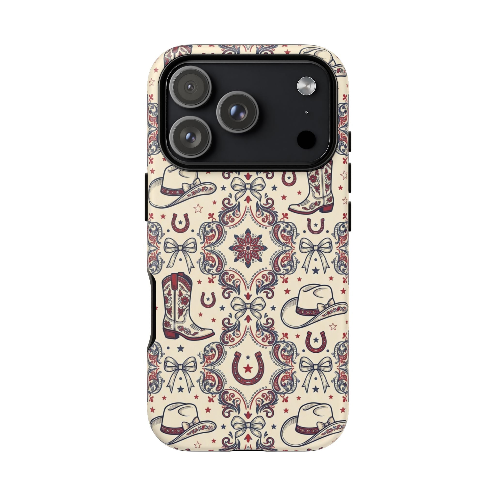 Americana Cowgirl Coquette Phone Case Printify