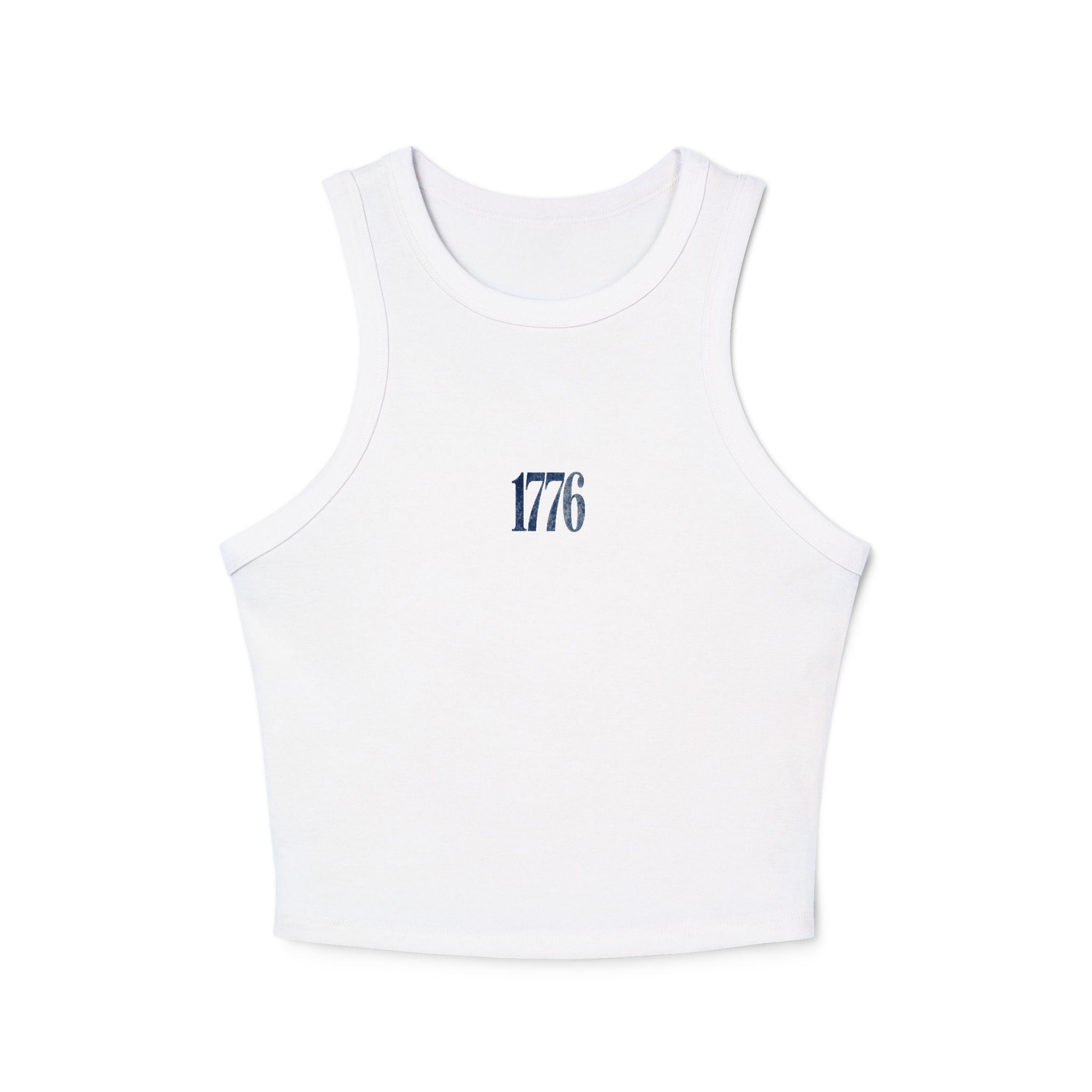 1776 Heritage Cropped Tank – Minimalist Patriotic Women's Tank Printify