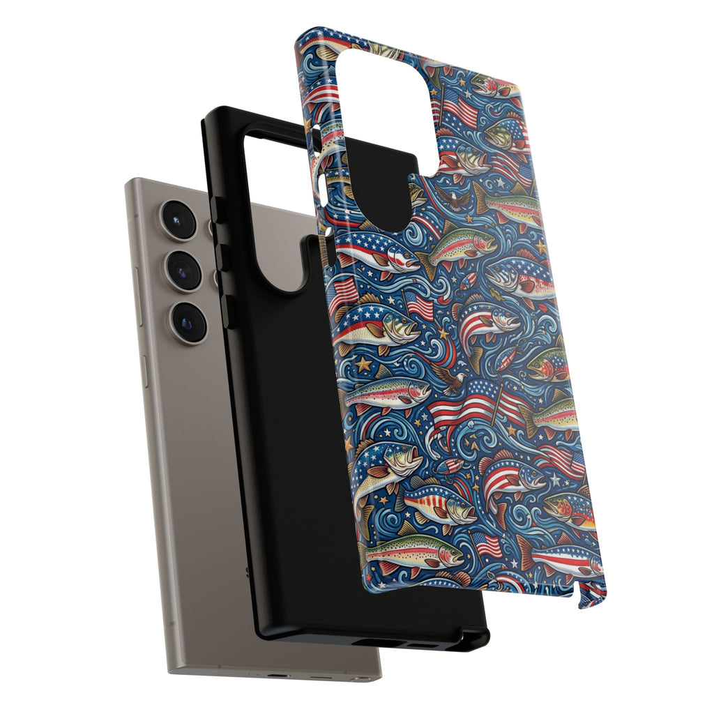 Patriotic Fishing Waters Phone Case Printify