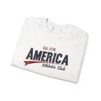 America Athletic Club Heritage Crewneck – Vintage Americana Sweatshirt Printify