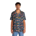 American Bass Hawaiian Shirt — Men's Tropical Fishing Printify