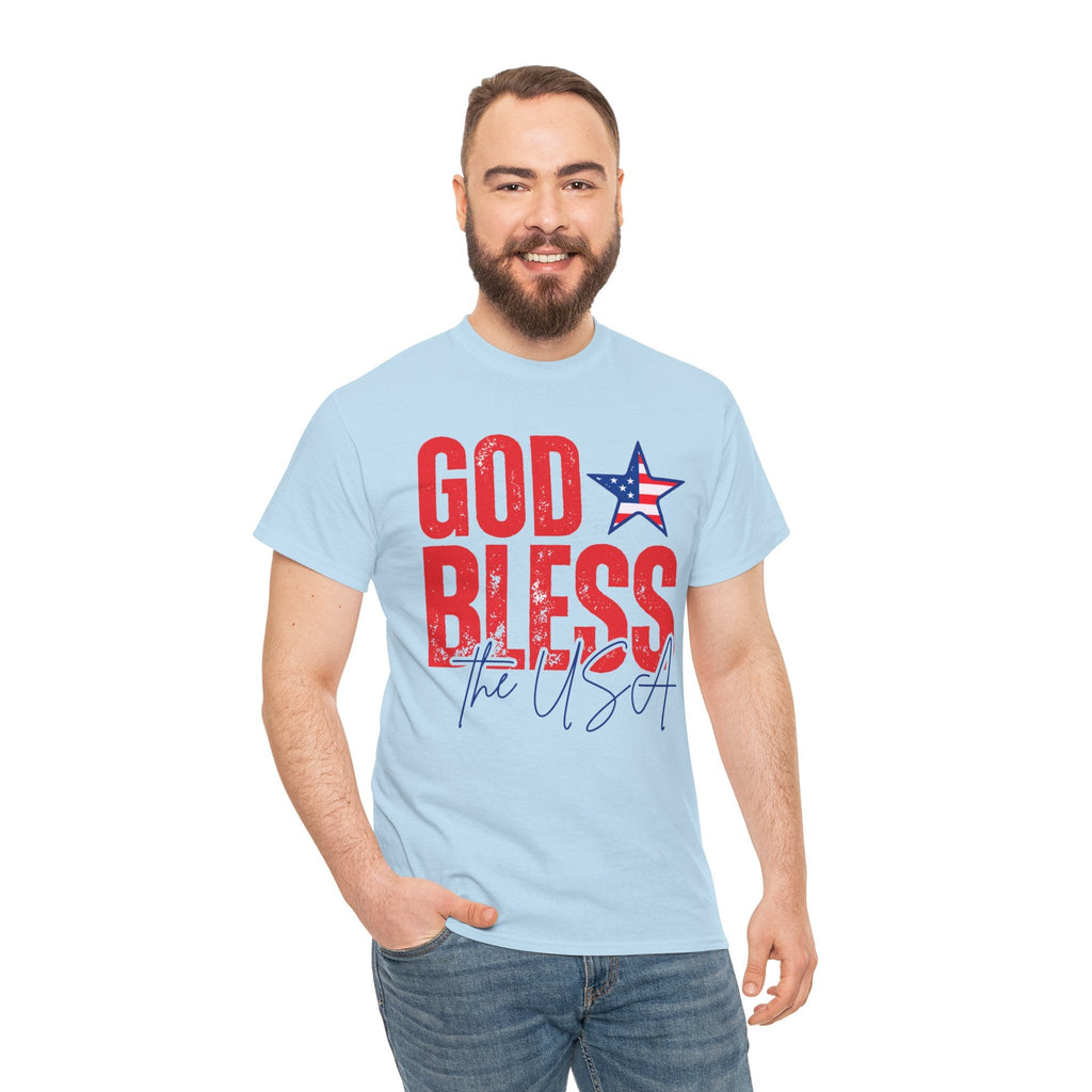 God Bless the USA Patriotic T-Shirt Printify