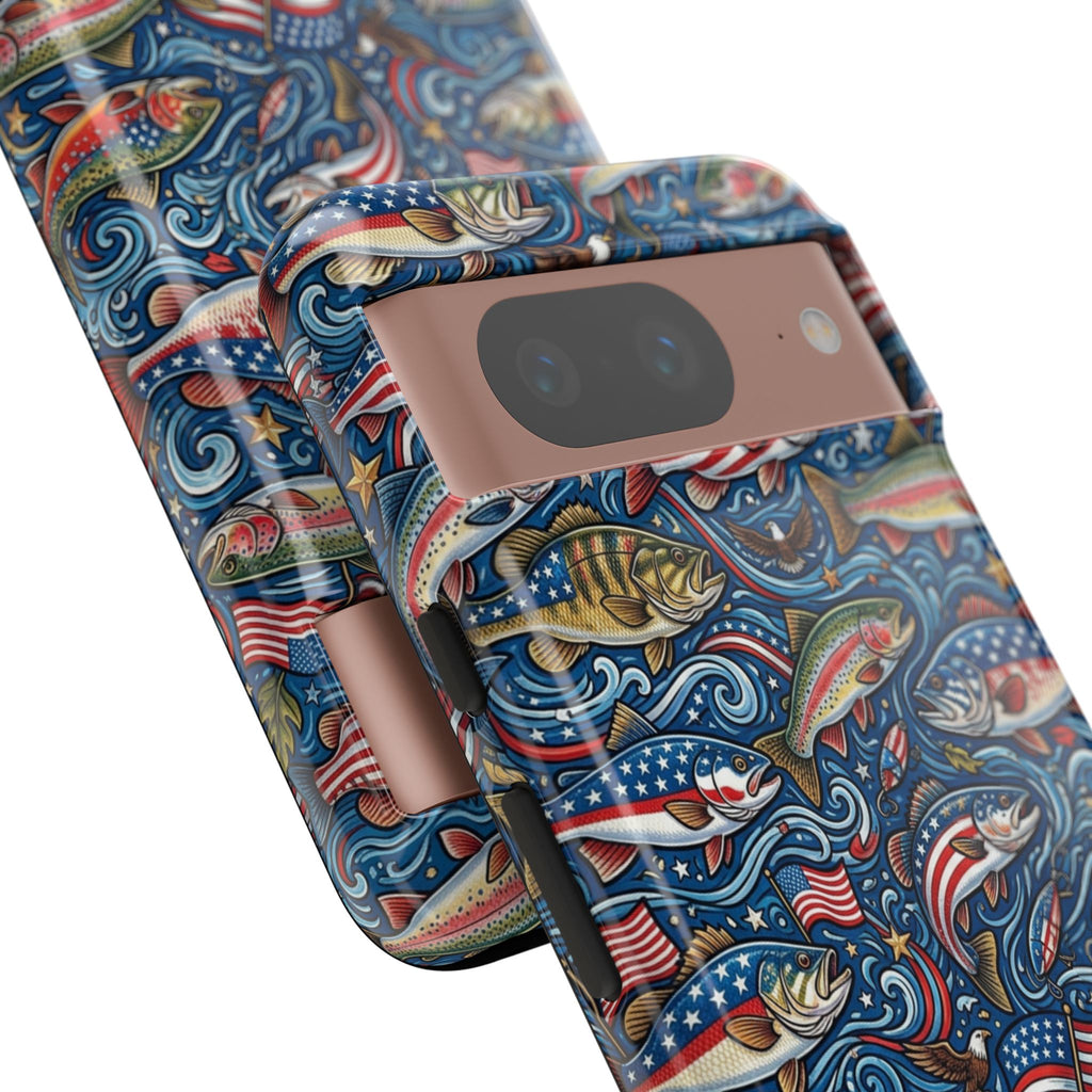 Patriotic Fishing Waters Phone Case Printify