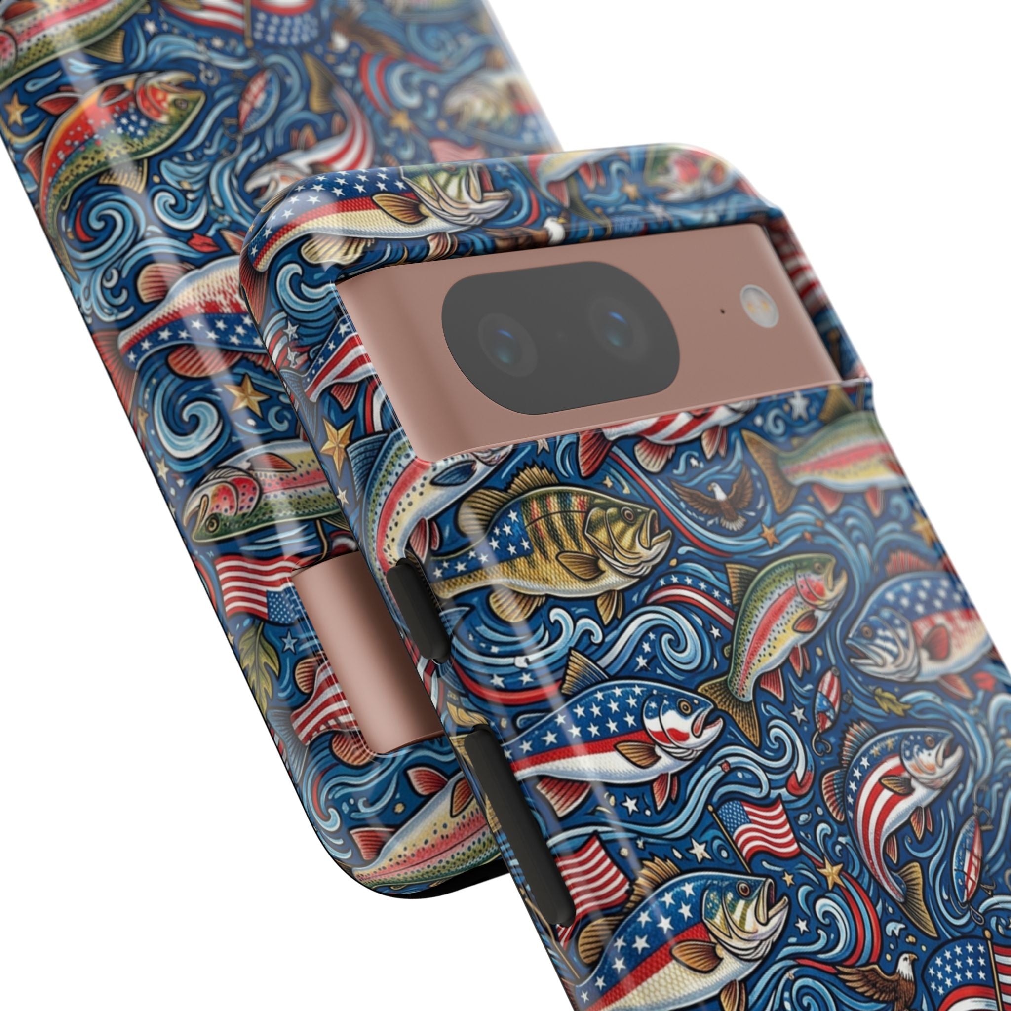 Patriotic Fishing Waters Phone Case Printify