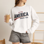 America Athletic Club Heritage Crewneck – Vintage Americana Sweatshirt Printify