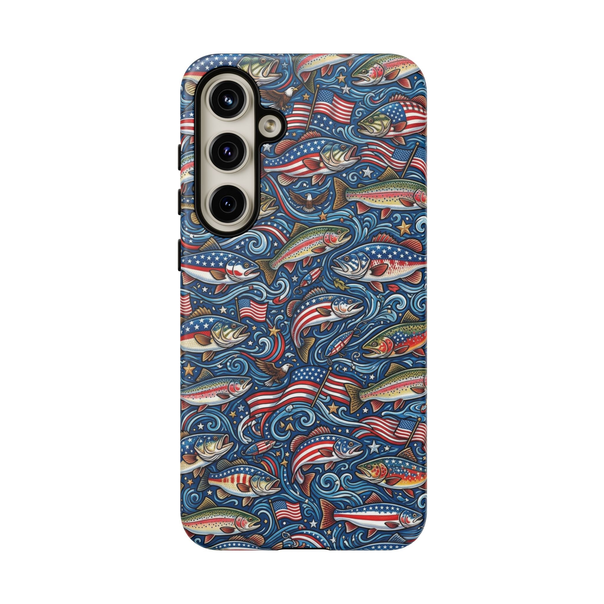 Patriotic Fishing Waters Phone Case Printify