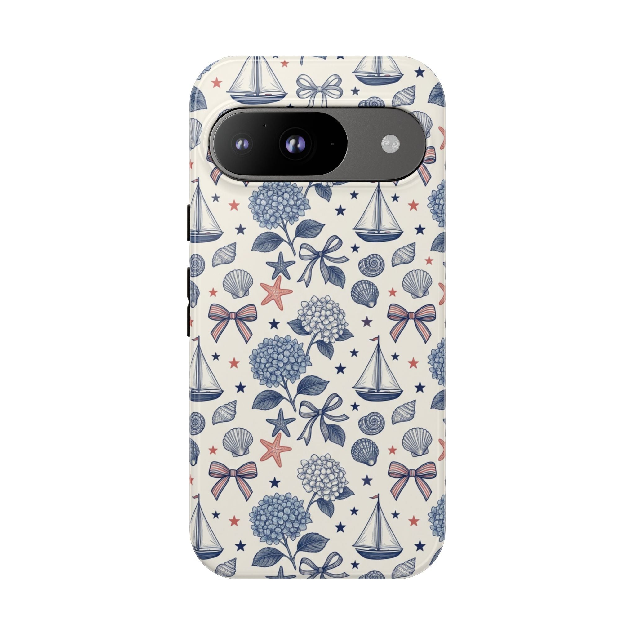 Coastal Americana Hydrangea Phone Case Printify