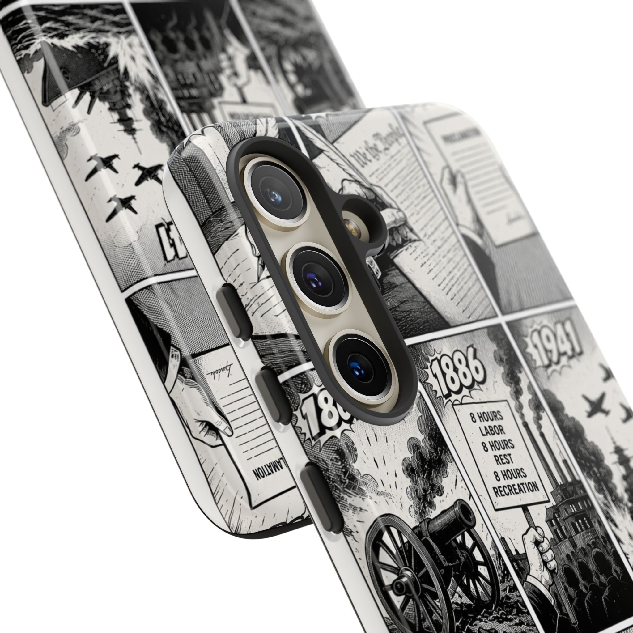 America Through the Ages Comic History Phone Case Printify
