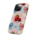 Americana Coquette Cherry Picnic Phone Case Printify