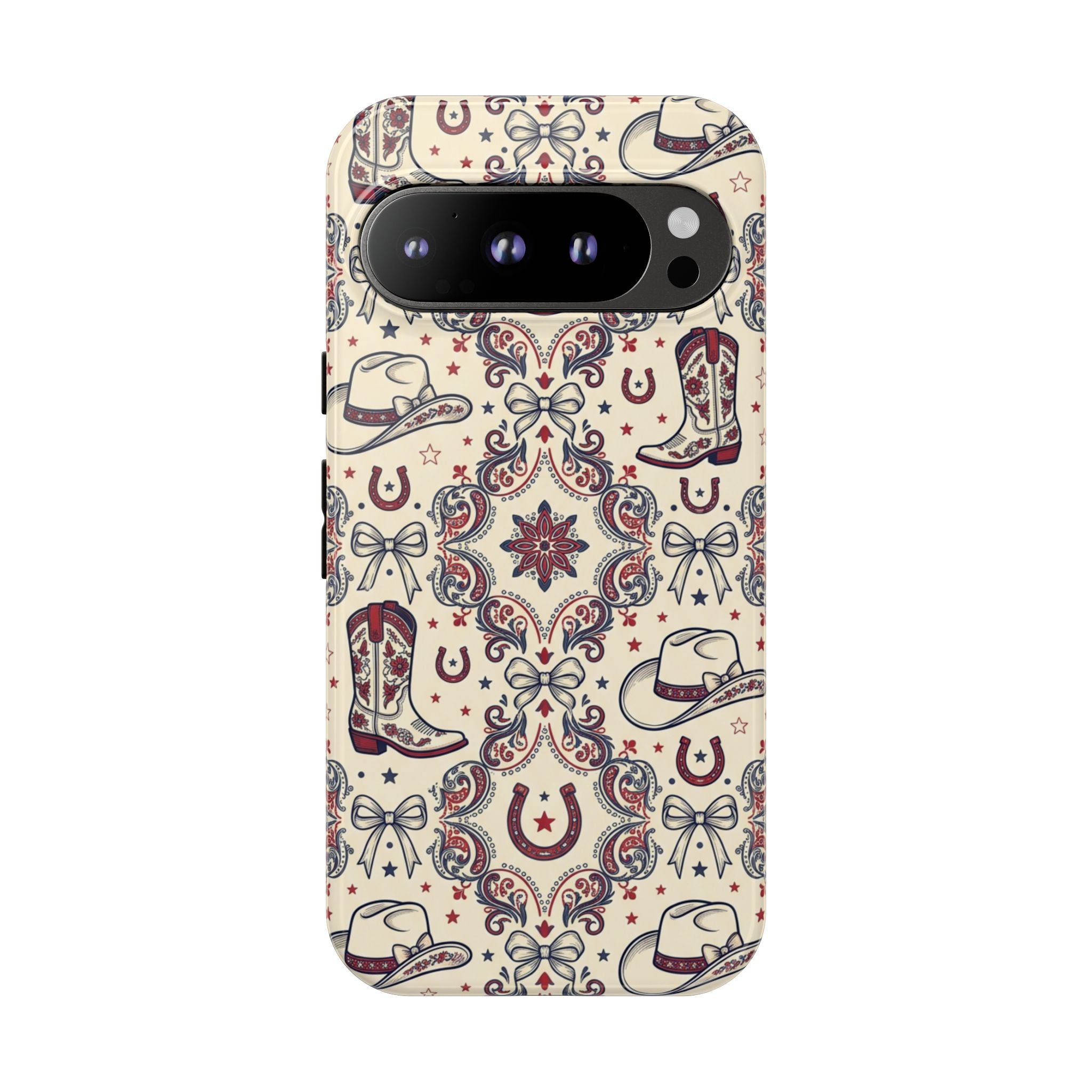 Americana Cowgirl Coquette Phone Case Printify