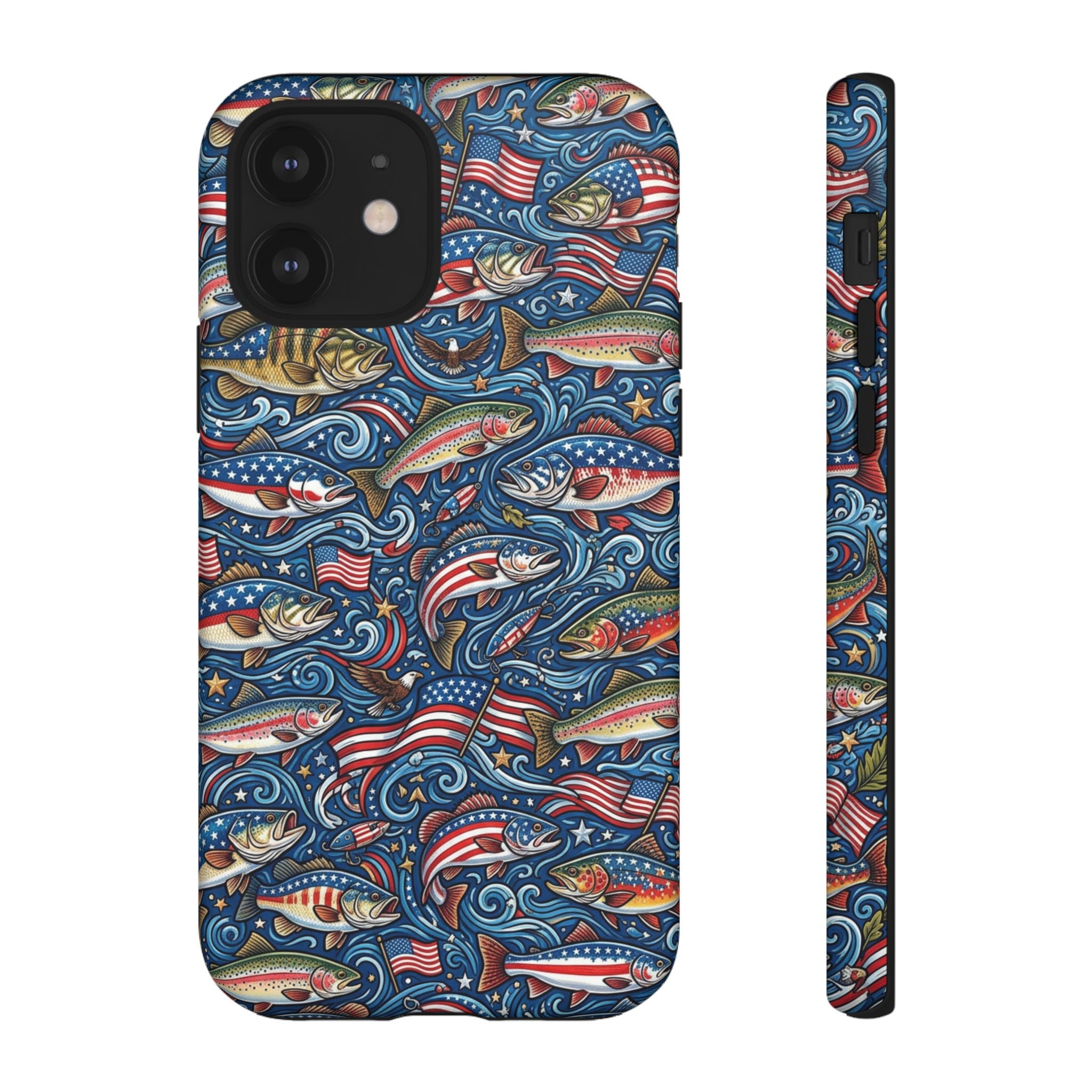 Patriotic Fishing Waters Phone Case Printify