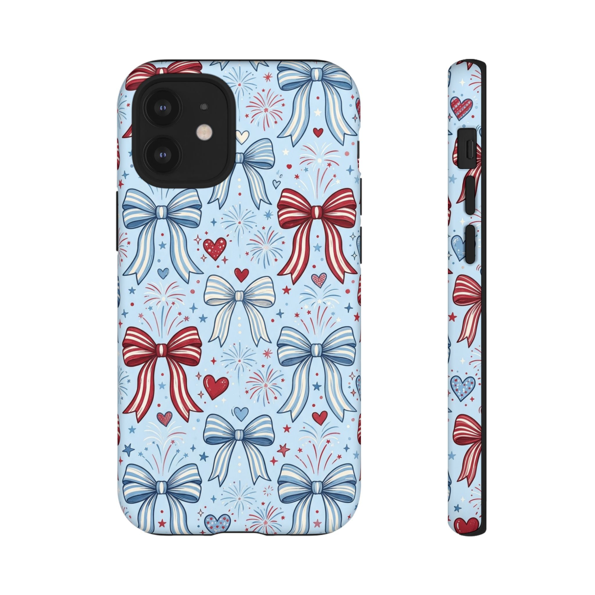 Patriotic Coquette Bows & Fireworks Phone Case Printify