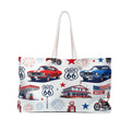 Route 66 Americana Weekender Tote Bag Printify