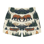 Bear Mountain Swim Trunks Printify